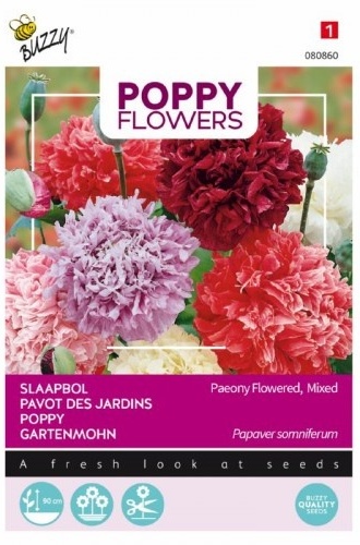 Papaver paeoniflorum, Zmes plnokvetých pivonkovitých makov cca 1 g